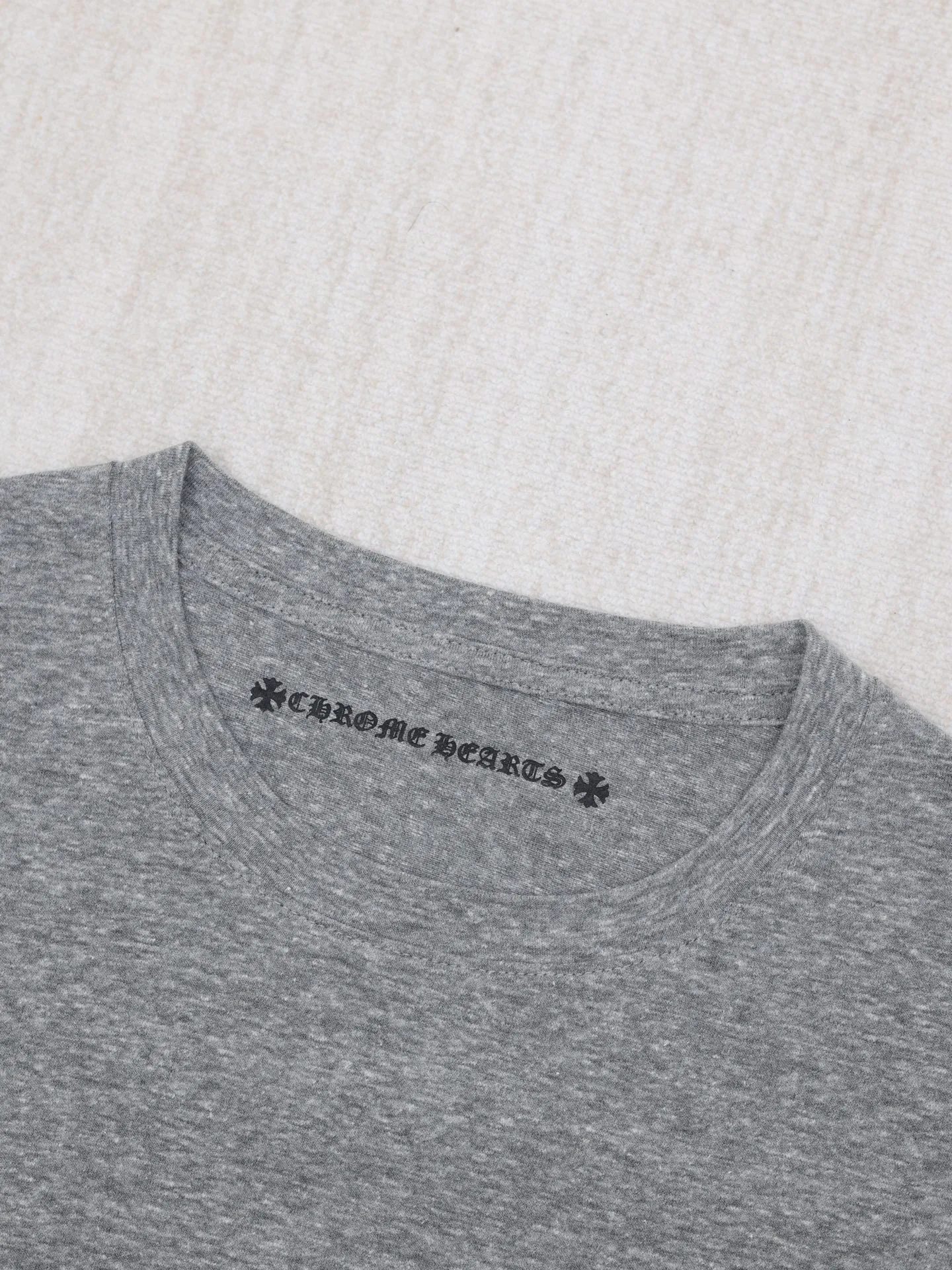 🅿️290 Chrome Heart*/Chrome Heart Ch floral gray sword short-sleeved T-shirt YB custom-dyed floral gray 26 weave 200g Gray fabric is extremely expensive and there is no current fabric in the market. Printing uses a variety of printing techniques. Customized accessories Size: S/M/L